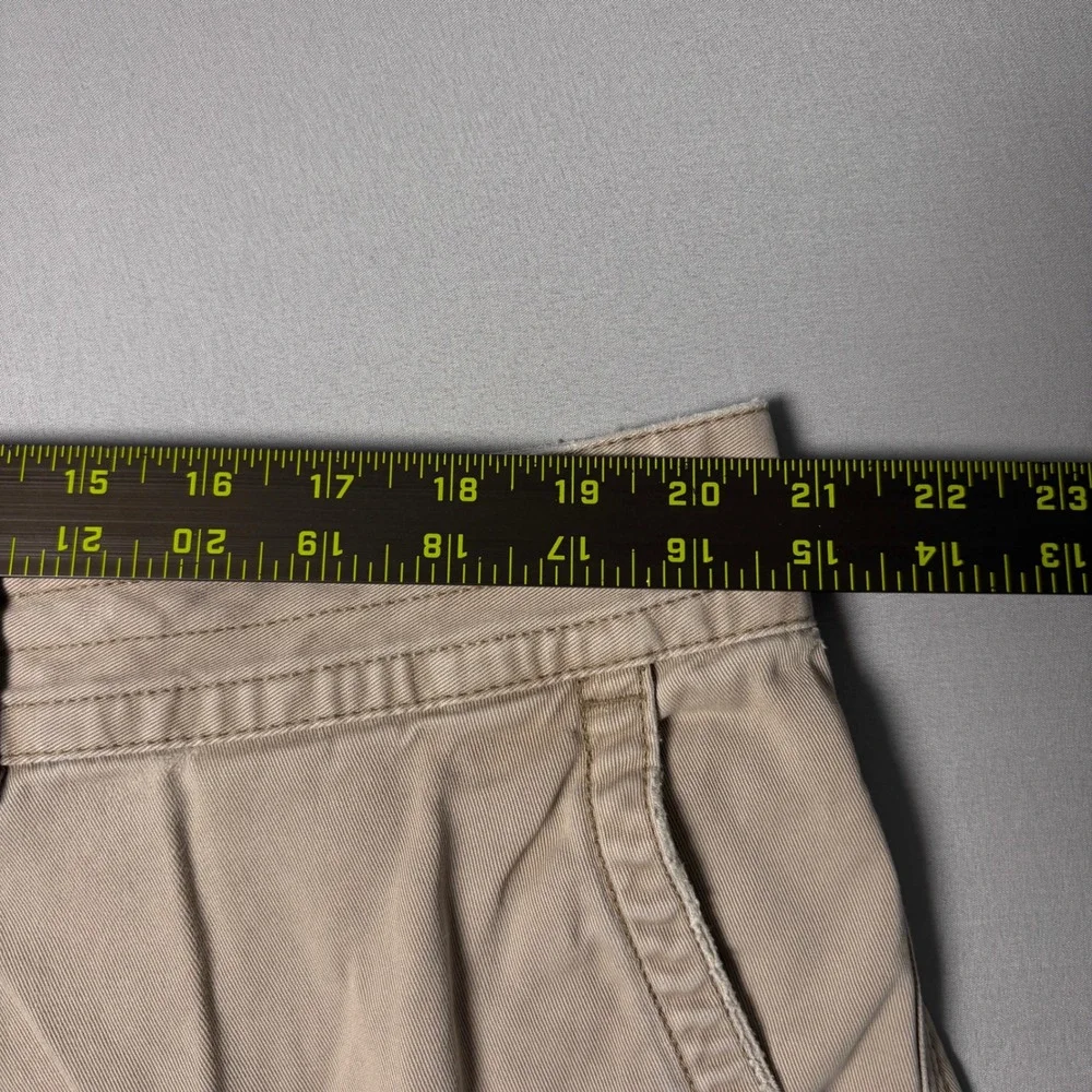 Polo Ralph Lauren Mens Cargo Shorts Khaki Tan Cotton Twill Size 42 Utility